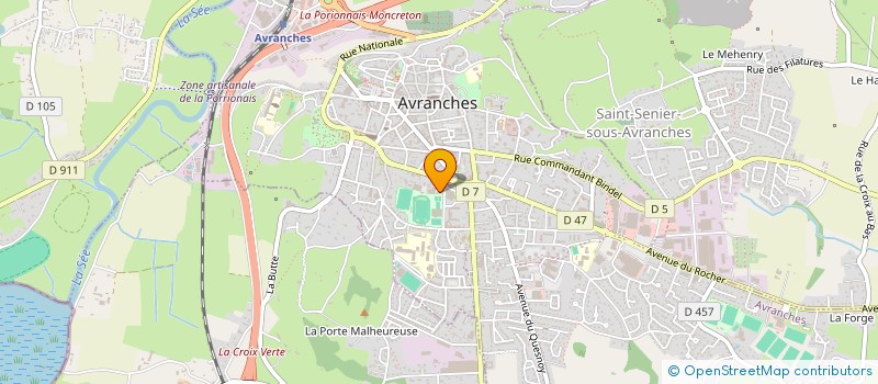 localisation de l'entreprise MONSIEUR ARNAUD DODARD  AVRANCHES