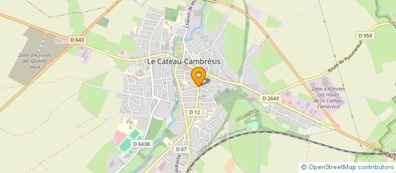 localisation de l'entreprise MONSIEUR ARNAUD DONDAINE  LE CATEAU-CAMBRESIS