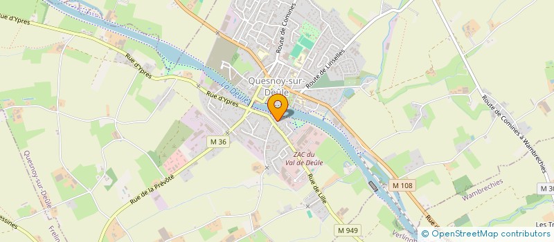 localisation de l'entreprise MONSIEUR ARNAUD DOOM  QUESNOY-SUR-DEULE