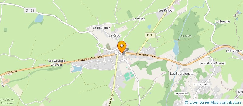 localisation de l'entreprise MONSIEUR ARNAUD DOS SANTOS  DOYET