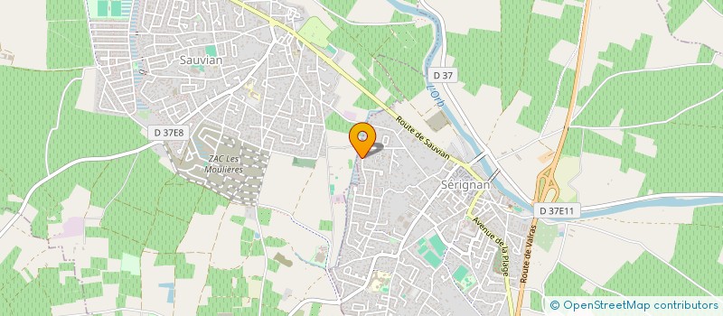 localisation de l'entreprise MONSIEUR ARNAUD DOUEZY D'OLLANDON  SERIGNAN
