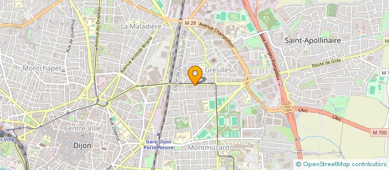 localisation de l'entreprise MONSIEUR ARNAUD DOYEN  DIJON