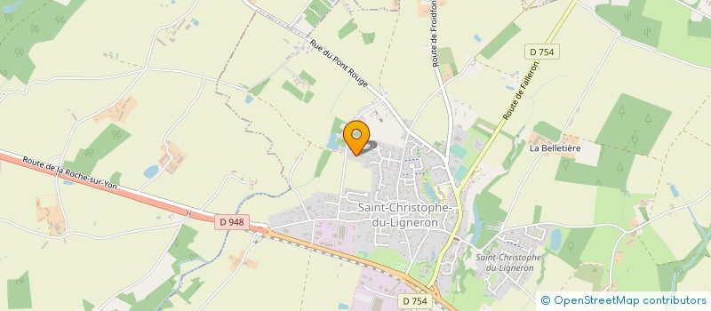 localisation de l'entreprise MONSIEUR ARNAUD DRAPEAU  SAINT-CHRISTOPHE-DU-LIGNERON