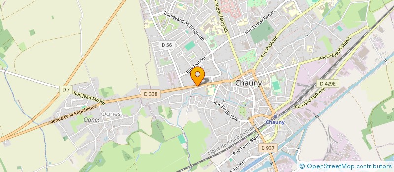 localisation de l'entreprise MONSIEUR ARNAUD DROMAS  CHAUNY