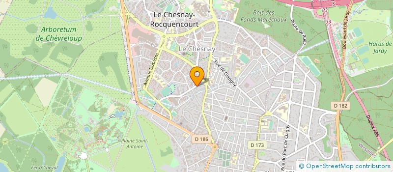 localisation de l'entreprise MONSIEUR ARNAUD DU LAC DE FUGERES  LE CHESNAY-ROCQUENCOURT