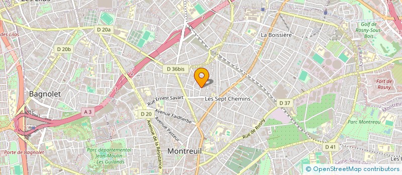 localisation de l'entreprise MONSIEUR ARNAUD DUBOIS à MONTREUIL