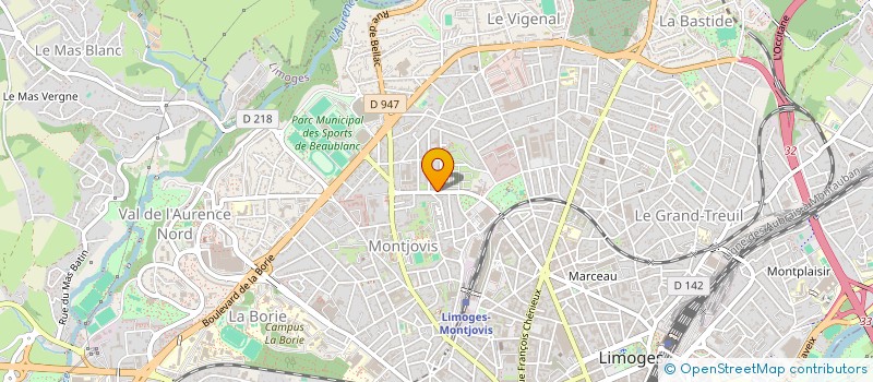 localisation de l'entreprise MONSIEUR ARNAUD DUCHE à LIMOGES