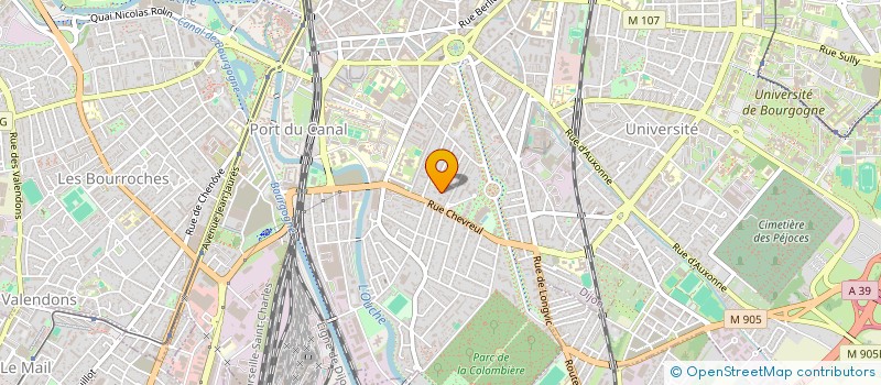 localisation de l'entreprise MONSIEUR ARNAUD DUFOUR à DIJON