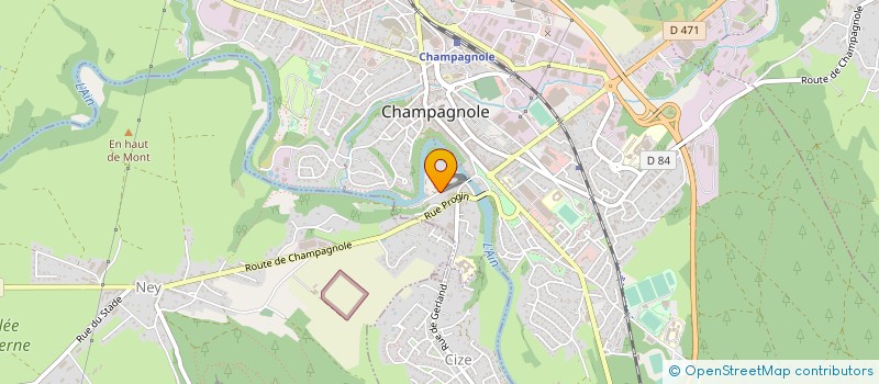 localisation de l'entreprise MONSIEUR ARNAUD DULONG  CHAMPAGNOLE