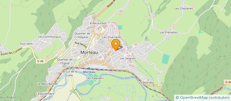 localisation de l'entreprise MONSIEUR ARNAUD DUMONT à MORTEAU