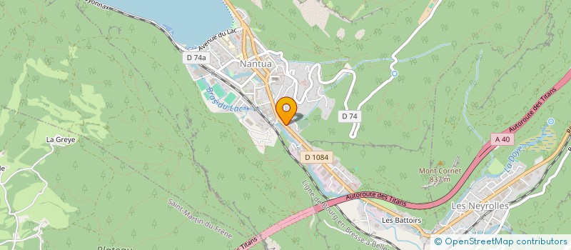 localisation de l'entreprise MONSIEUR ARNAUD DUMOULIN à NANTUA
