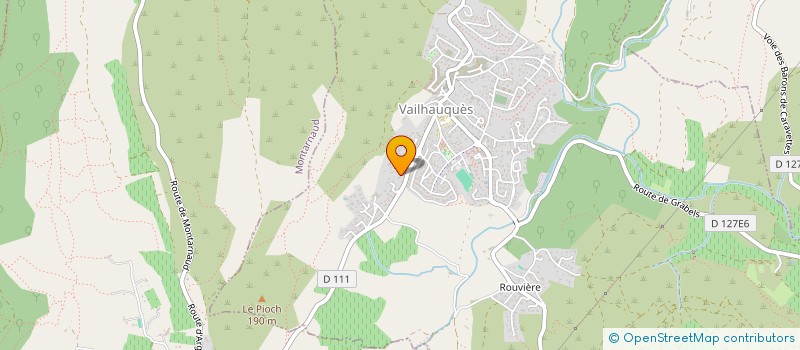 localisation de l'entreprise MONSIEUR ARNAUD DUNAND à VAILHAUQUES