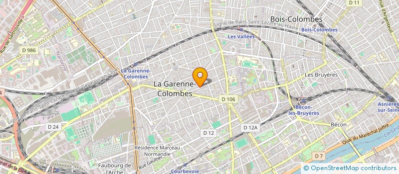 localisation de l'entreprise MONSIEUR ARNAUD DUNKELMANN  LA GARENNE-COLOMBES