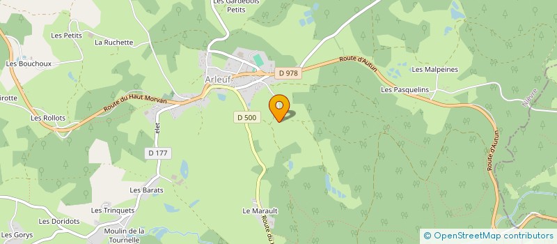 localisation de l'entreprise MONSIEUR ARNAUD DUPARD à ARLEUF