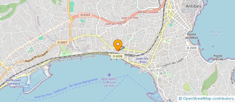 localisation de l'entreprise MONSIEUR ARNAUD DUPAS à ANTIBES