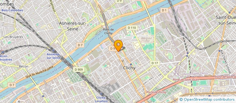 localisation de l'entreprise MONSIEUR ARNAUD DUPONT à CLICHY