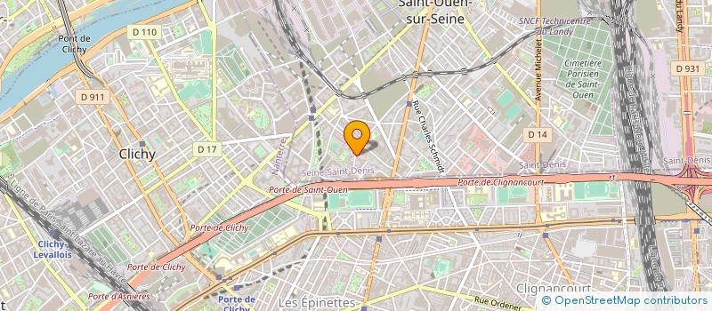 localisation de l'entreprise MONSIEUR ARNAUD DUPONT à SAINT-OUEN-SUR-SEINE