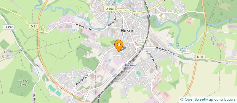 localisation de l'entreprise MONSIEUR ARNAUD DUPONT à HIRSON