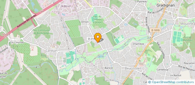 localisation de l'entreprise MONSIEUR ARNAUD DUPORGE  GRADIGNAN