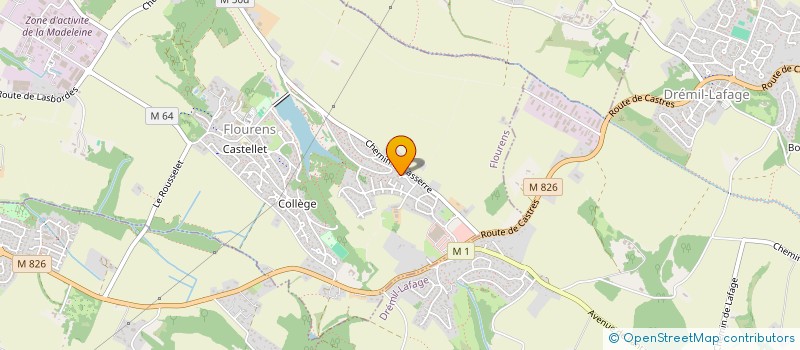 localisation de l'entreprise MONSIEUR ARNAUD DUPRE  FLOURENS