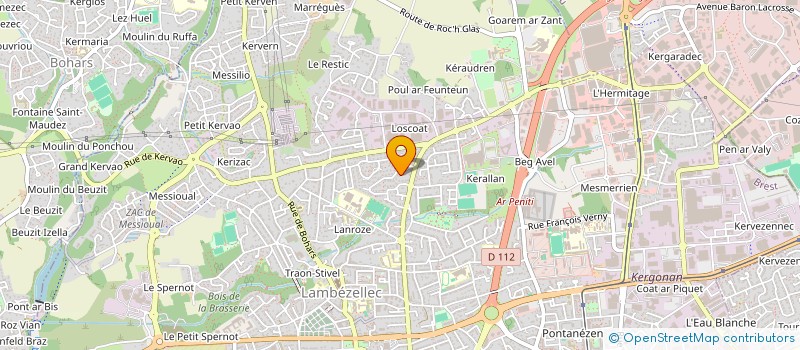 localisation de l'entreprise MONSIEUR ARNAUD DURAND  BREST