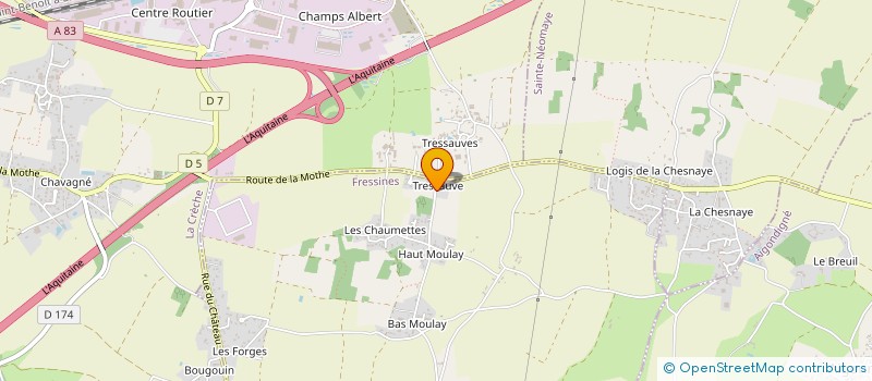 localisation de l'entreprise MONSIEUR ARNAUD DURET  FRESSINES