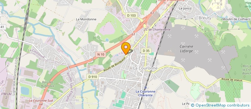 localisation de l'entreprise MONSIEUR ARNAUD DUTILLOY à LA COURONNE