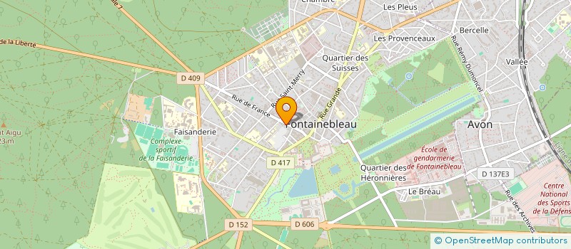 localisation de l'entreprise MONSIEUR ARNAUD EQUINE à FONTAINEBLEAU