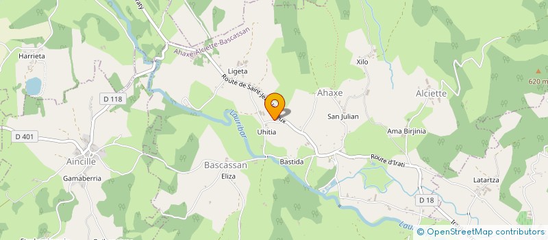 localisation de l'entreprise MONSIEUR ARNAUD ERNAUTENE  UHART-CIZE