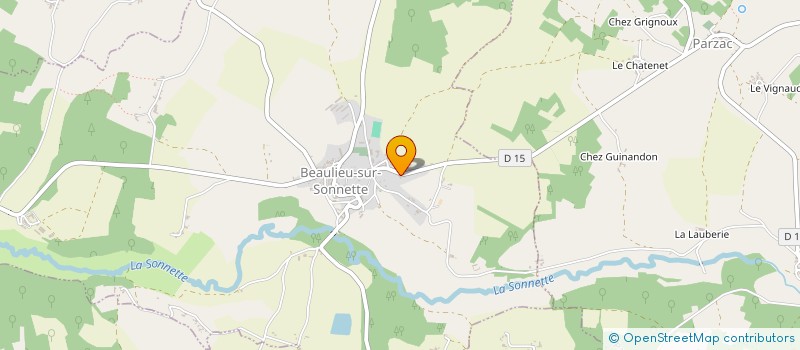 localisation de l'entreprise MONSIEUR ARNAUD ESTIVALET à BEAULIEU-SUR-SONNETTE
