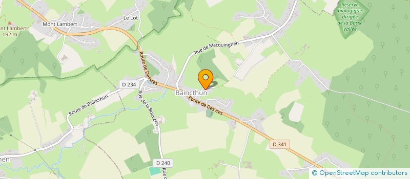 localisation de l'entreprise MONSIEUR ARNAUD EVRARD  BAINCTHUN