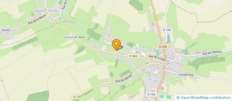 localisation de l'entreprise MONSIEUR ARNAUD EVRARD  FRUGES