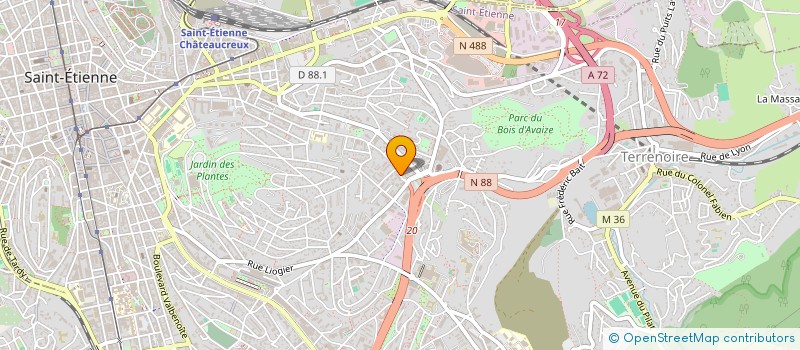 localisation de l'entreprise MONSIEUR ARNAUD FABER  SAINT-ETIENNE