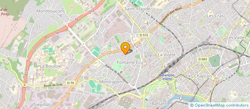 localisation de l'entreprise MONSIEUR ARNAUD FAIVRE à BESANCON