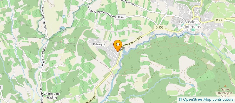 localisation de l'entreprise MONSIEUR ARNAUD FAUCHER  LA BASTIDE-DES-JOURDANS