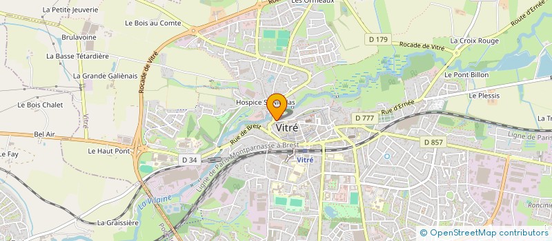 localisation de l'entreprise MONSIEUR ARNAUD FAUCHEUX  VITRE