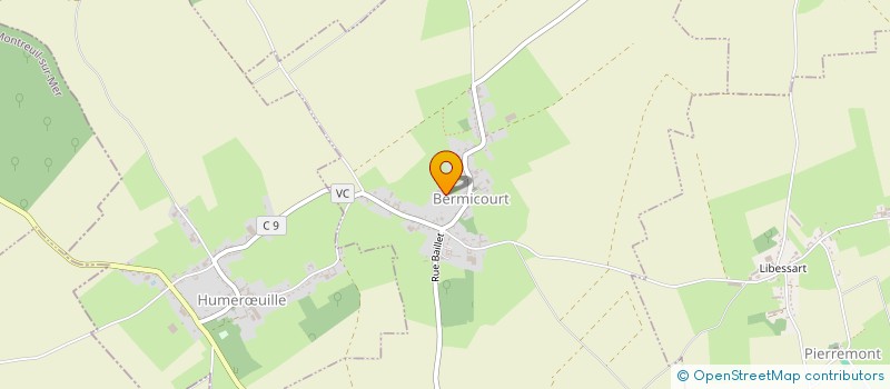 localisation de l'entreprise MONSIEUR ARNAUD FAUQUEMBERGUE  BERMICOURT