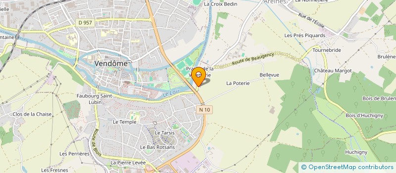 localisation de l'entreprise MONSIEUR ARNAUD FAURE  VENDOME