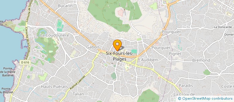 localisation de l'entreprise MONSIEUR ARNAUD FAURE à SIX-FOURS-LES-PLAGES