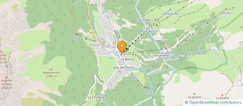 localisation de l'entreprise MONSIEUR ARNAUD FAVRE  PRALOGNAN-LA-VANOISE