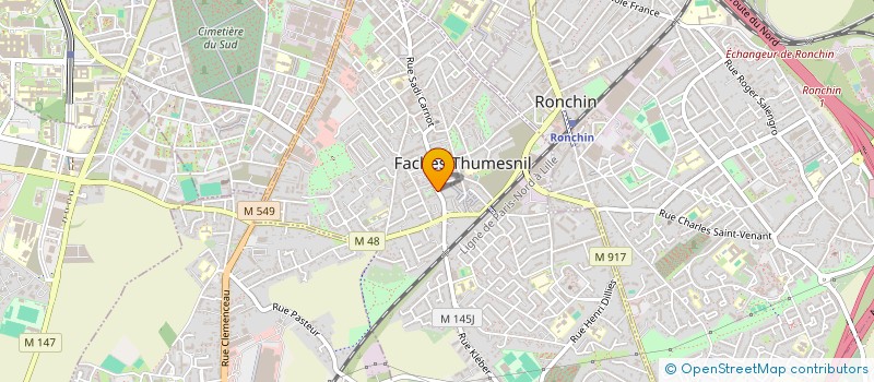 localisation de l'entreprise MONSIEUR ARNAUD FERET  FACHES-THUMESNIL