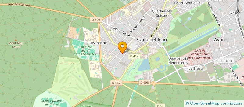 localisation de l'entreprise MONSIEUR ARNAUD FERRAND à FONTAINEBLEAU