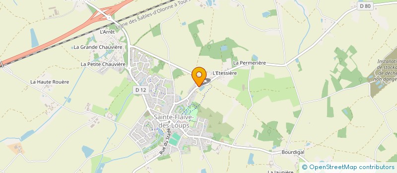 localisation de l'entreprise MONSIEUR ARNAUD FERRE  SAINTE-FLAIVE-DES-LOUPS