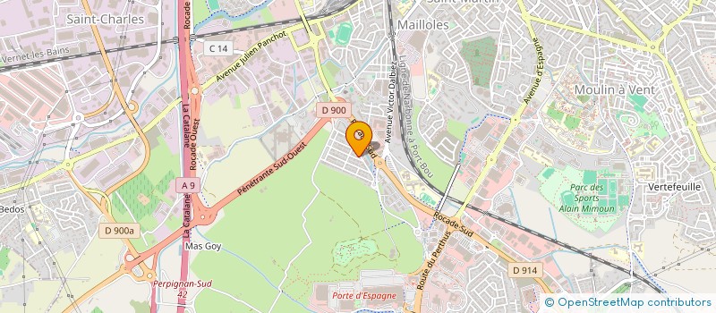 localisation de l'entreprise MONSIEUR ARNAUD FLAICHEZ  PERPIGNAN