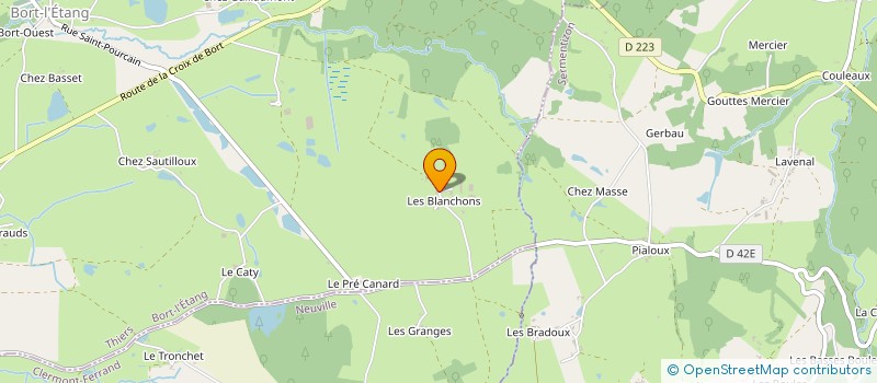 localisation de l'entreprise MONSIEUR ARNAUD FLANDRIN  BORT-L'ETANG