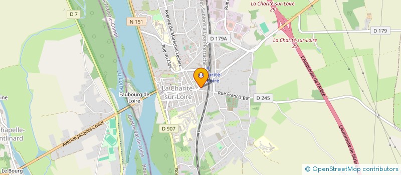 localisation de l'entreprise MONSIEUR ARNAUD FONTAINE à LA CHARITE-SUR-LOIRE