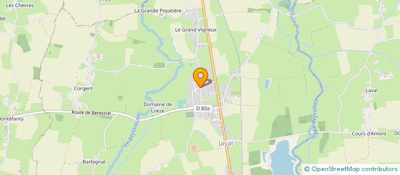 localisation de l'entreprise MONSIEUR ARNAUD FONTAINE  JAYAT