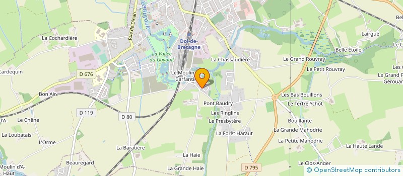 localisation de l'entreprise MONSIEUR ARNAUD FONTAINE  DOL-DE-BRETAGNE