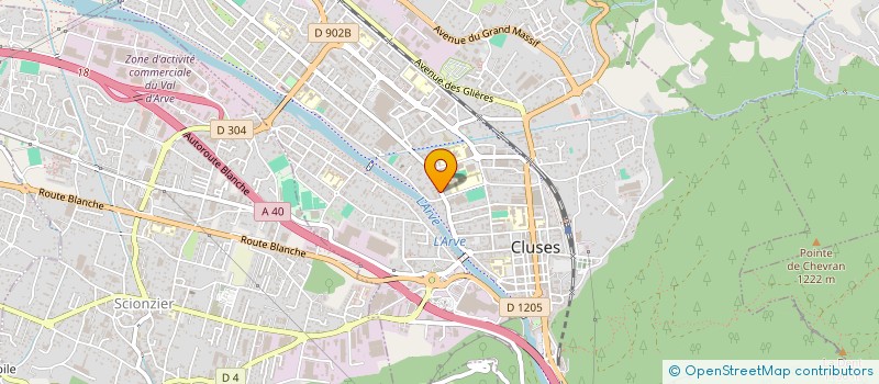 localisation de l'entreprise MONSIEUR ARNAUD FONTAINE à CLUSES