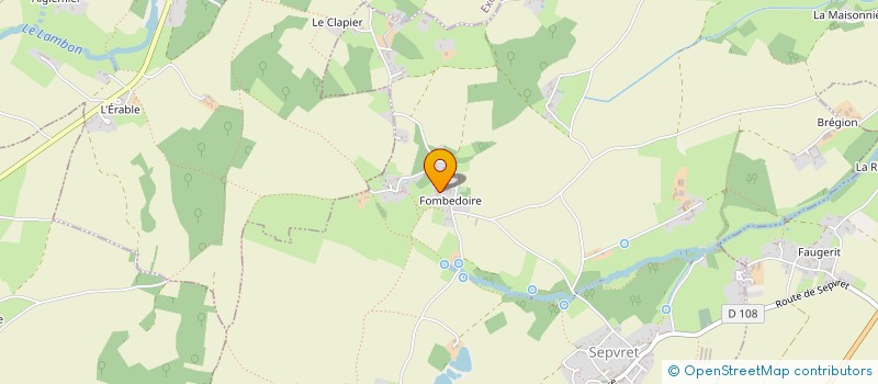 localisation de l'entreprise MONSIEUR ARNAUD FONTAINE  SEPVRET